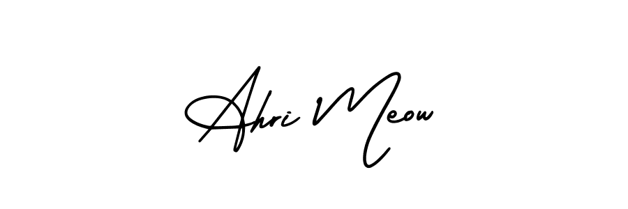 Once you've used our free online signature maker to create your best signature AmerikaSignatureDemo-Regular style, it's time to enjoy all of the benefits that Ahri Meow name signing documents. Ahri Meow signature style 3 images and pictures png