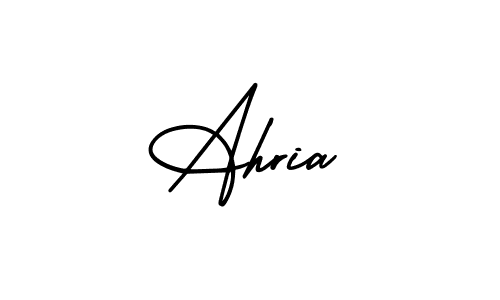 How to make Ahria signature? AmerikaSignatureDemo-Regular is a professional autograph style. Create handwritten signature for Ahria name. Ahria signature style 3 images and pictures png