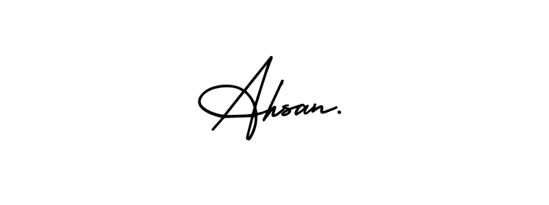 How to Draw Ahsan… signature style? AmerikaSignatureDemo-Regular is a latest design signature styles for name Ahsan…. Ahsan… signature style 3 images and pictures png