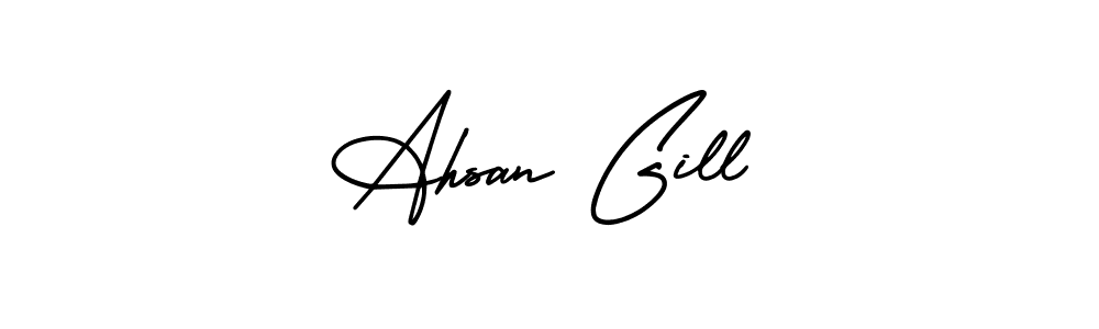 Check out images of Autograph of Ahsan Gill name. Actor Ahsan Gill Signature Style. AmerikaSignatureDemo-Regular is a professional sign style online. Ahsan Gill signature style 3 images and pictures png