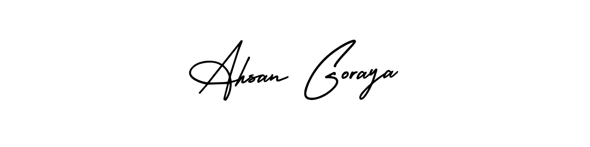 Best and Professional Signature Style for Ahsan Goraya. AmerikaSignatureDemo-Regular Best Signature Style Collection. Ahsan Goraya signature style 3 images and pictures png