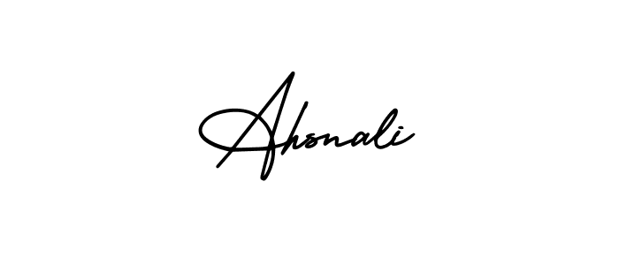 Best and Professional Signature Style for Ahsnali. AmerikaSignatureDemo-Regular Best Signature Style Collection. Ahsnali signature style 3 images and pictures png