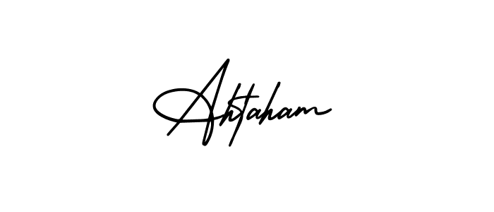 Check out images of Autograph of Ahtaham name. Actor Ahtaham Signature Style. AmerikaSignatureDemo-Regular is a professional sign style online. Ahtaham signature style 3 images and pictures png