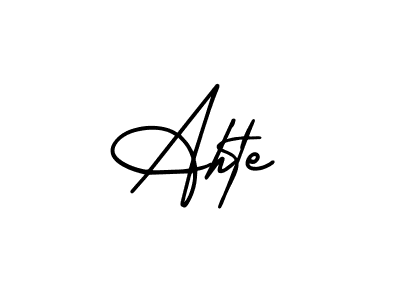 How to make Ahte name signature. Use AmerikaSignatureDemo-Regular style for creating short signs online. This is the latest handwritten sign. Ahte signature style 3 images and pictures png