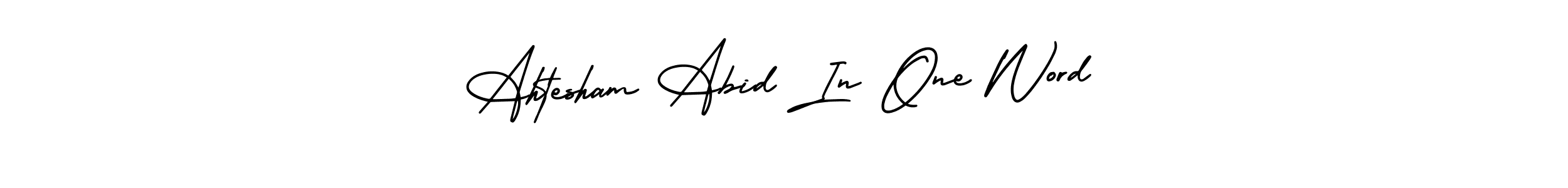 Check out images of Autograph of Ahtesham Abid In One Word name. Actor Ahtesham Abid In One Word Signature Style. AmerikaSignatureDemo-Regular is a professional sign style online. Ahtesham Abid In One Word signature style 3 images and pictures png