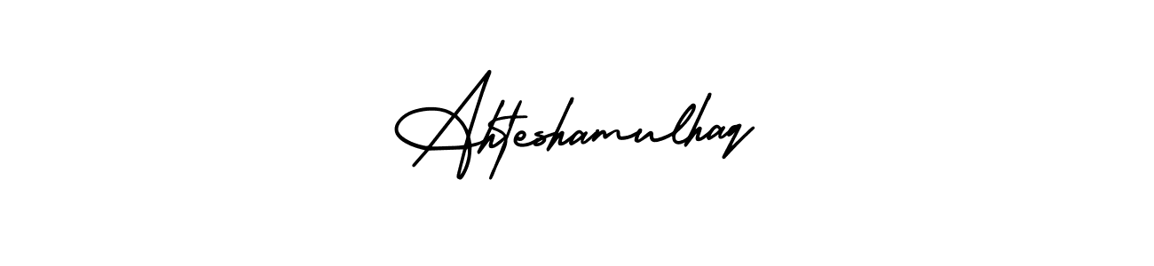 Use a signature maker to create a handwritten signature online. With this signature software, you can design (AmerikaSignatureDemo-Regular) your own signature for name Ahteshamulhaq. Ahteshamulhaq signature style 3 images and pictures png