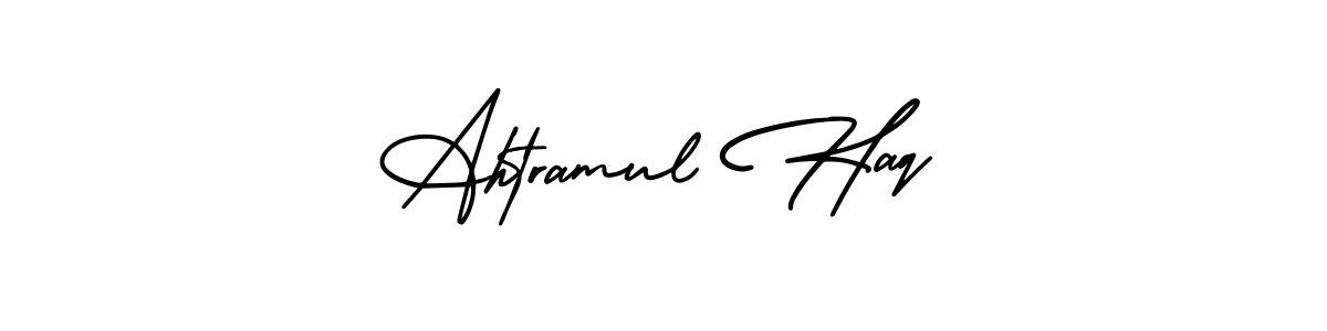 Also we have Ahtramul Haq name is the best signature style. Create professional handwritten signature collection using AmerikaSignatureDemo-Regular autograph style. Ahtramul Haq signature style 3 images and pictures png