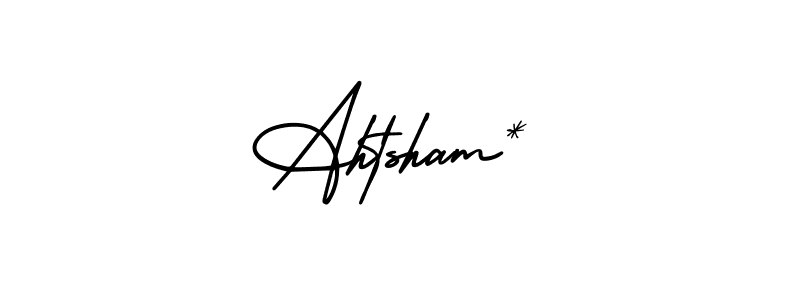 Make a beautiful signature design for name Ahtsham*. Use this online signature maker to create a handwritten signature for free. Ahtsham* signature style 3 images and pictures png