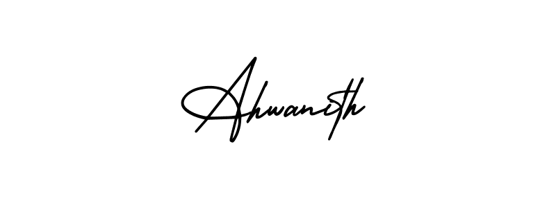 The best way (AmerikaSignatureDemo-Regular) to make a short signature is to pick only two or three words in your name. The name Ahwanith include a total of six letters. For converting this name. Ahwanith signature style 3 images and pictures png