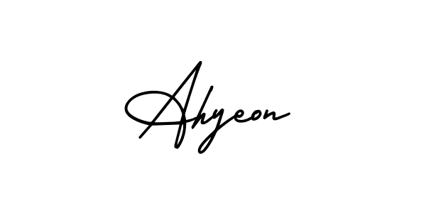 Make a beautiful signature design for name Ahyeon. Use this online signature maker to create a handwritten signature for free. Ahyeon signature style 3 images and pictures png