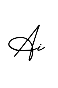 Design your own signature with our free online signature maker. With this signature software, you can create a handwritten (AmerikaSignatureDemo-Regular) signature for name Ai. Ai signature style 3 images and pictures png
