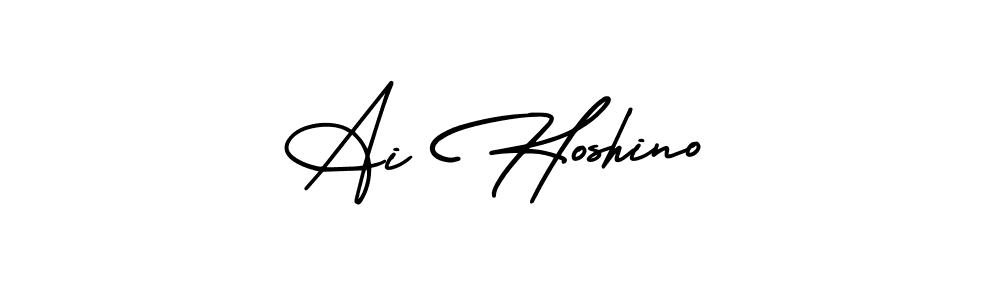 Design your own signature with our free online signature maker. With this signature software, you can create a handwritten (AmerikaSignatureDemo-Regular) signature for name Ai Hoshino. Ai Hoshino signature style 3 images and pictures png