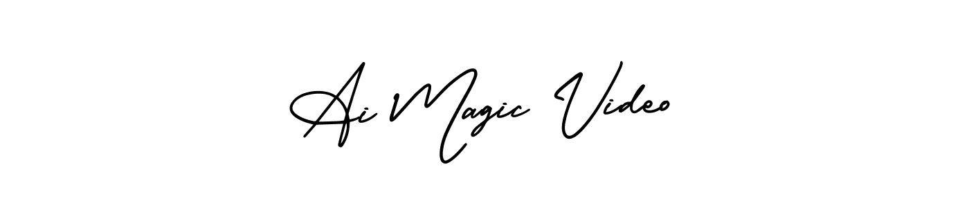 It looks lik you need a new signature style for name Ai Magic Video. Design unique handwritten (AmerikaSignatureDemo-Regular) signature with our free signature maker in just a few clicks. Ai Magic Video signature style 3 images and pictures png
