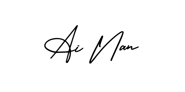 You can use this online signature creator to create a handwritten signature for the name Ai Nan. This is the best online autograph maker. Ai Nan signature style 3 images and pictures png