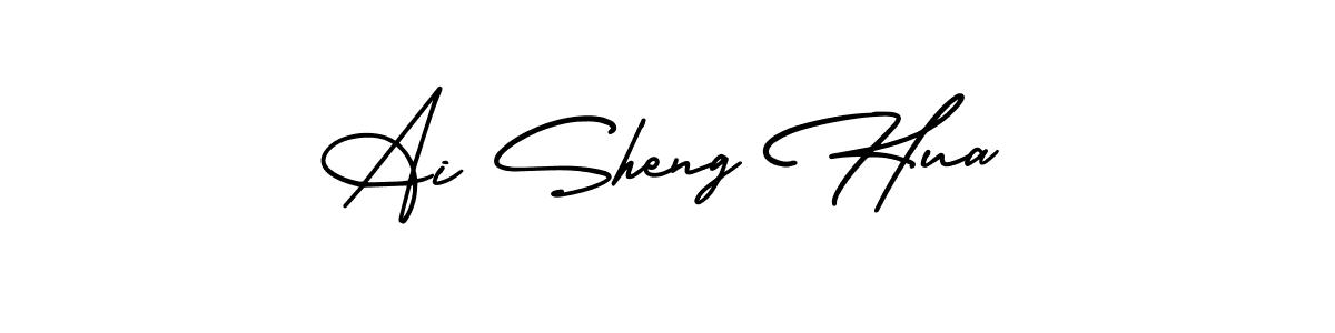 Here are the top 10 professional signature styles for the name Ai Sheng Hua. These are the best autograph styles you can use for your name. Ai Sheng Hua signature style 3 images and pictures png