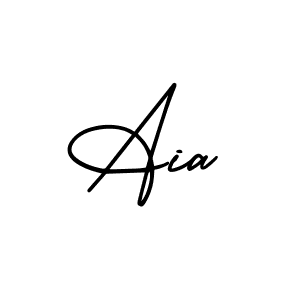 Use a signature maker to create a handwritten signature online. With this signature software, you can design (AmerikaSignatureDemo-Regular) your own signature for name Aia. Aia signature style 3 images and pictures png