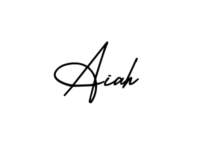 AmerikaSignatureDemo-Regular is a professional signature style that is perfect for those who want to add a touch of class to their signature. It is also a great choice for those who want to make their signature more unique. Get Aiah name to fancy signature for free. Aiah signature style 3 images and pictures png