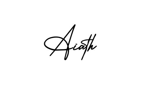 You can use this online signature creator to create a handwritten signature for the name Aiath. This is the best online autograph maker. Aiath signature style 3 images and pictures png