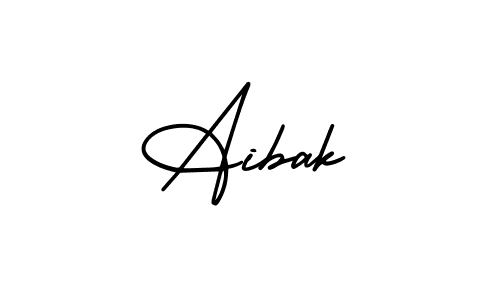 Create a beautiful signature design for name Aibak. With this signature (AmerikaSignatureDemo-Regular) fonts, you can make a handwritten signature for free. Aibak signature style 3 images and pictures png