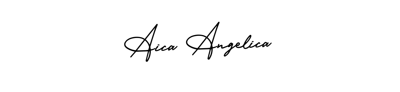 Also we have Aica Angelica name is the best signature style. Create professional handwritten signature collection using AmerikaSignatureDemo-Regular autograph style. Aica Angelica signature style 3 images and pictures png