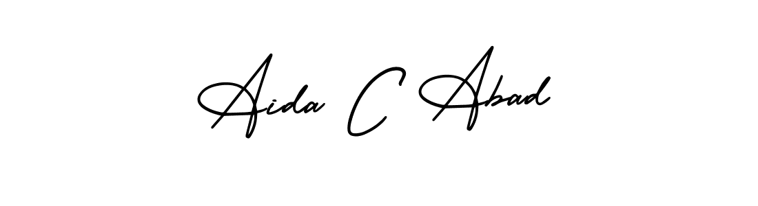 Make a short Aida C Abad signature style. Manage your documents anywhere anytime using AmerikaSignatureDemo-Regular. Create and add eSignatures, submit forms, share and send files easily. Aida C Abad signature style 3 images and pictures png