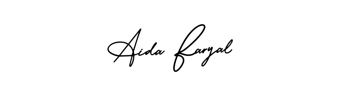 Similarly AmerikaSignatureDemo-Regular is the best handwritten signature design. Signature creator online .You can use it as an online autograph creator for name Aida Faryal. Aida Faryal signature style 3 images and pictures png