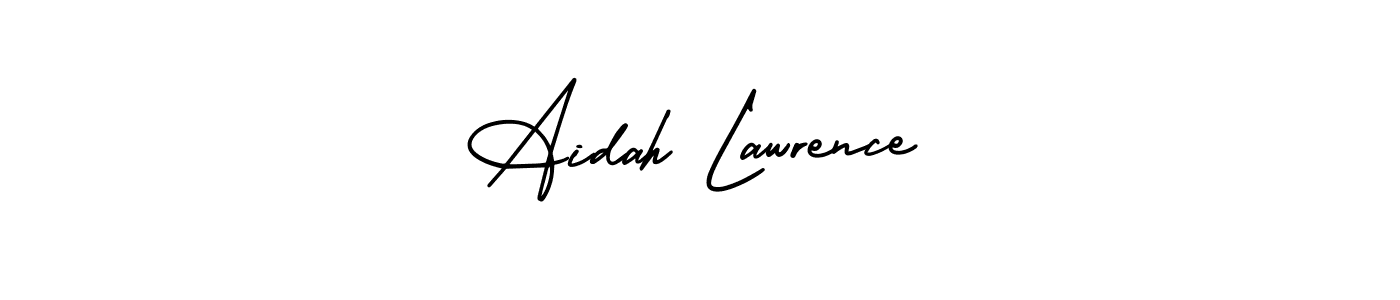 Use a signature maker to create a handwritten signature online. With this signature software, you can design (AmerikaSignatureDemo-Regular) your own signature for name Aidah Lawrence. Aidah Lawrence signature style 3 images and pictures png