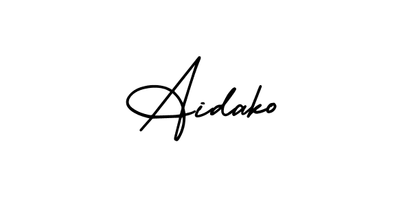 How to Draw Aidako signature style? AmerikaSignatureDemo-Regular is a latest design signature styles for name Aidako. Aidako signature style 3 images and pictures png