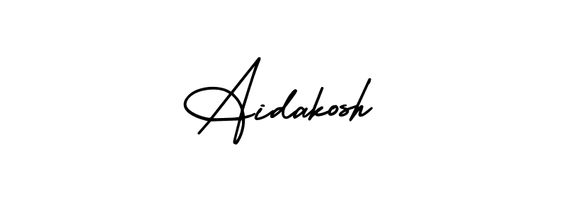 Design your own signature with our free online signature maker. With this signature software, you can create a handwritten (AmerikaSignatureDemo-Regular) signature for name Aidakosh. Aidakosh signature style 3 images and pictures png