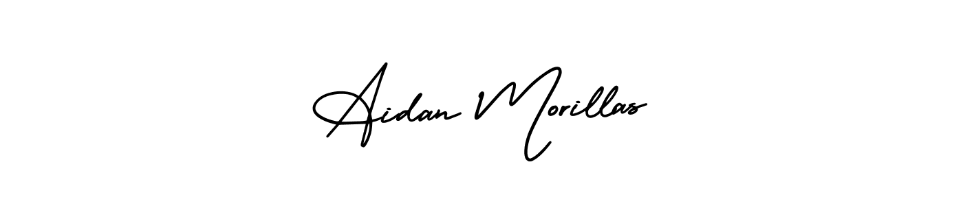 Check out images of Autograph of Aidan Morillas name. Actor Aidan Morillas Signature Style. AmerikaSignatureDemo-Regular is a professional sign style online. Aidan Morillas signature style 3 images and pictures png