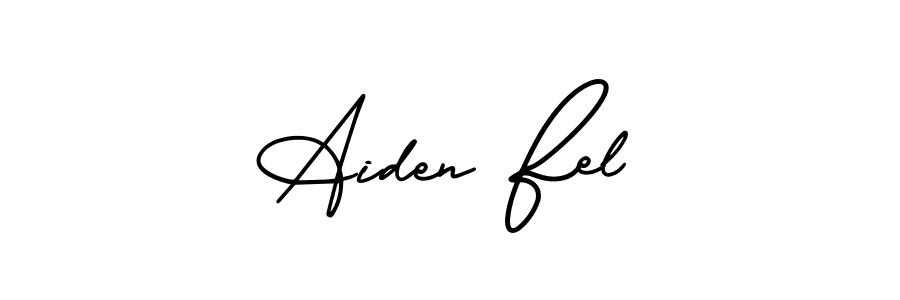 Also we have Aiden Fel name is the best signature style. Create professional handwritten signature collection using AmerikaSignatureDemo-Regular autograph style. Aiden Fel signature style 3 images and pictures png