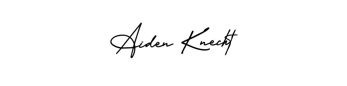 Use a signature maker to create a handwritten signature online. With this signature software, you can design (AmerikaSignatureDemo-Regular) your own signature for name Aiden Knecht. Aiden Knecht signature style 3 images and pictures png