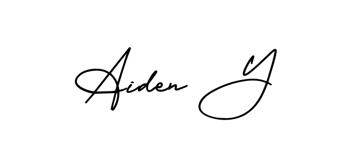 Here are the top 10 professional signature styles for the name Aiden Y. These are the best autograph styles you can use for your name. Aiden Y signature style 3 images and pictures png