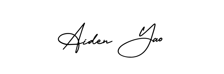 Best and Professional Signature Style for Aiden Yao. AmerikaSignatureDemo-Regular Best Signature Style Collection. Aiden Yao signature style 3 images and pictures png