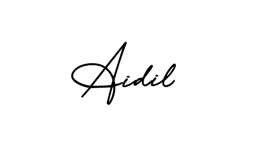 You can use this online signature creator to create a handwritten signature for the name Aidil. This is the best online autograph maker. Aidil signature style 3 images and pictures png