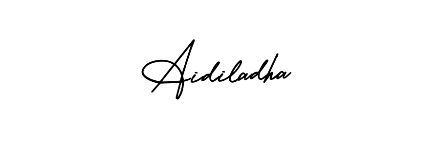 Design your own signature with our free online signature maker. With this signature software, you can create a handwritten (AmerikaSignatureDemo-Regular) signature for name Aidiladha. Aidiladha signature style 3 images and pictures png