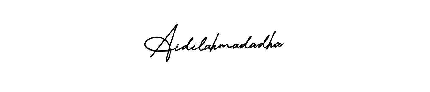 You can use this online signature creator to create a handwritten signature for the name Aidilahmadadha. This is the best online autograph maker. Aidilahmadadha signature style 3 images and pictures png
