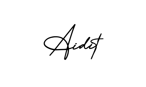 Also You can easily find your signature by using the search form. We will create Aidit name handwritten signature images for you free of cost using AmerikaSignatureDemo-Regular sign style. Aidit signature style 3 images and pictures png