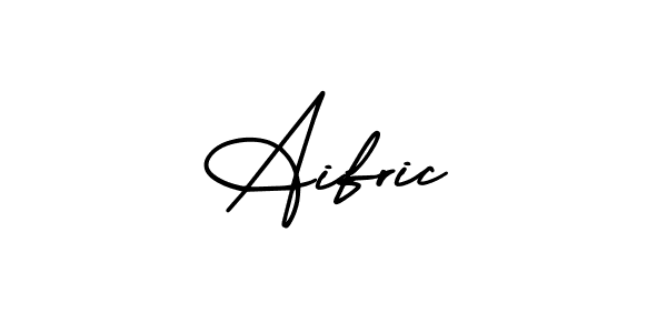 The best way (AmerikaSignatureDemo-Regular) to make a short signature is to pick only two or three words in your name. The name Aifric include a total of six letters. For converting this name. Aifric signature style 3 images and pictures png