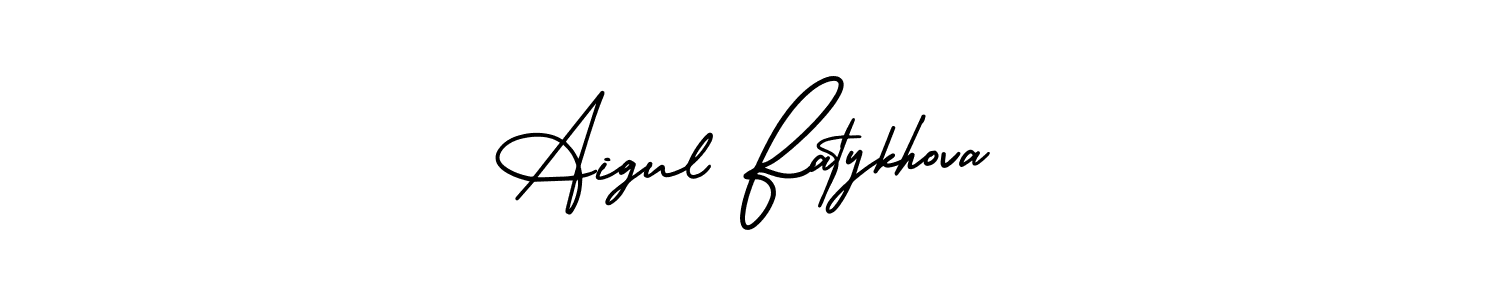 Make a beautiful signature design for name Aigul Fatykhova. Use this online signature maker to create a handwritten signature for free. Aigul Fatykhova signature style 3 images and pictures png