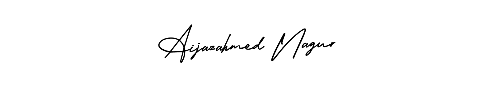 Also You can easily find your signature by using the search form. We will create Aijazahmed Nagur name handwritten signature images for you free of cost using AmerikaSignatureDemo-Regular sign style. Aijazahmed Nagur signature style 3 images and pictures png