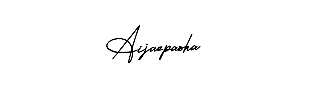 How to make Aijazpasha name signature. Use AmerikaSignatureDemo-Regular style for creating short signs online. This is the latest handwritten sign. Aijazpasha signature style 3 images and pictures png