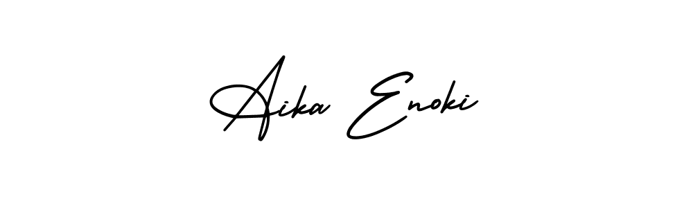 Create a beautiful signature design for name Aika Enoki. With this signature (AmerikaSignatureDemo-Regular) fonts, you can make a handwritten signature for free. Aika Enoki signature style 3 images and pictures png