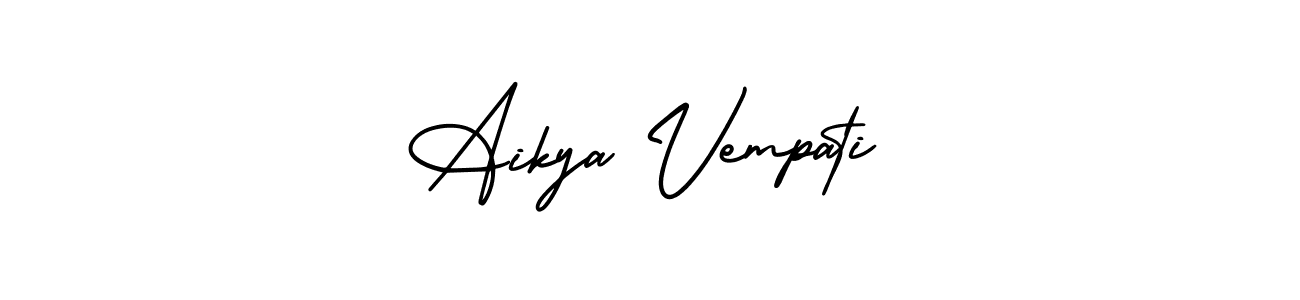 Best and Professional Signature Style for Aikya Vempati. AmerikaSignatureDemo-Regular Best Signature Style Collection. Aikya Vempati signature style 3 images and pictures png