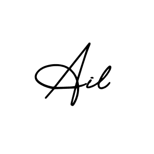 Make a beautiful signature design for name Ail. With this signature (AmerikaSignatureDemo-Regular) style, you can create a handwritten signature for free. Ail signature style 3 images and pictures png