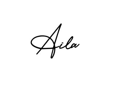 You should practise on your own different ways (AmerikaSignatureDemo-Regular) to write your name (Aila) in signature. don't let someone else do it for you. Aila signature style 3 images and pictures png
