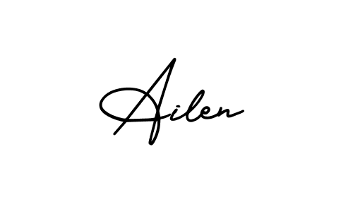 Make a beautiful signature design for name Ailen. Use this online signature maker to create a handwritten signature for free. Ailen signature style 3 images and pictures png