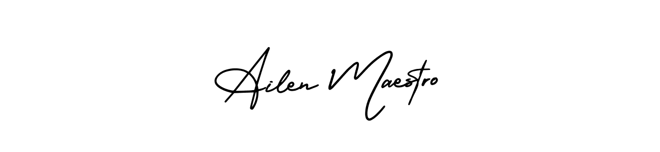 Make a beautiful signature design for name Ailen Maestro. Use this online signature maker to create a handwritten signature for free. Ailen Maestro signature style 3 images and pictures png