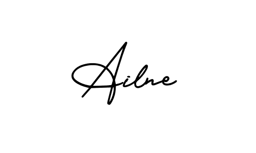Design your own signature with our free online signature maker. With this signature software, you can create a handwritten (AmerikaSignatureDemo-Regular) signature for name Ailne. Ailne signature style 3 images and pictures png