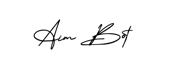 if you are searching for the best signature style for your name Aim Bot. so please give up your signature search. here we have designed multiple signature styles  using AmerikaSignatureDemo-Regular. Aim Bot signature style 3 images and pictures png